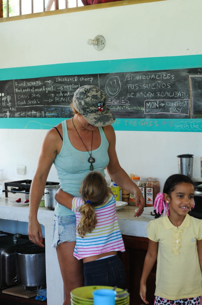 Showing gratefulness to Monica Rush after a full day of touring and a eating a farm fresh healthy lunch!